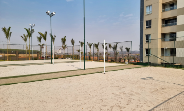 quadra de areia solar das águas