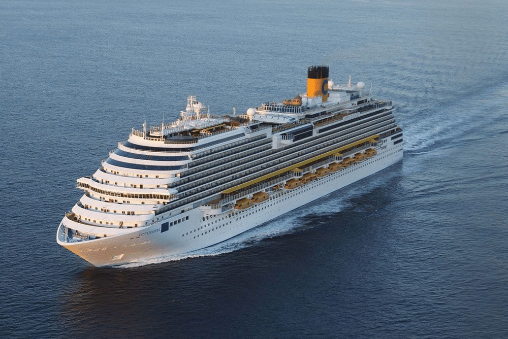 vista tres quartos do costa diadema superior