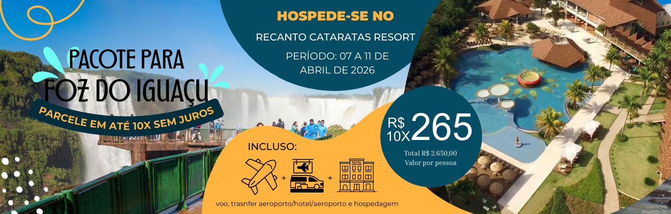 Pacote para Foz do Iguaçu